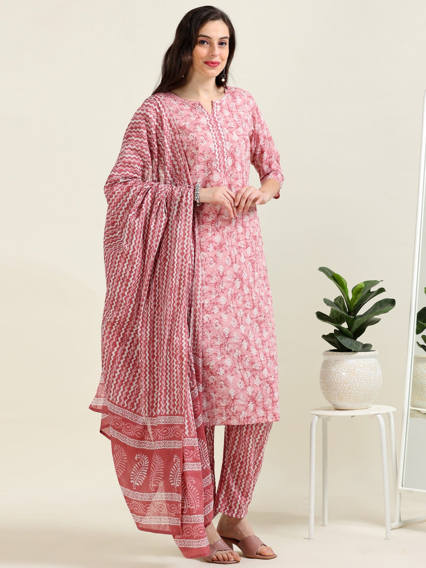 Mauve Muse – Barbie-Inspired Cotton 3 piece set (2TP-2-C15)