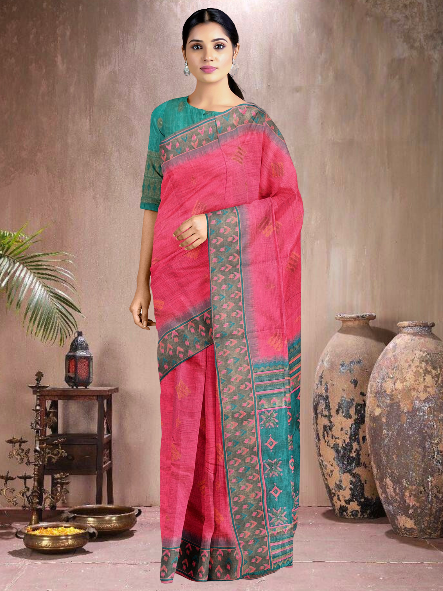 Rama Radiance Cotton Blend Saree (RP-RM-514005-1)