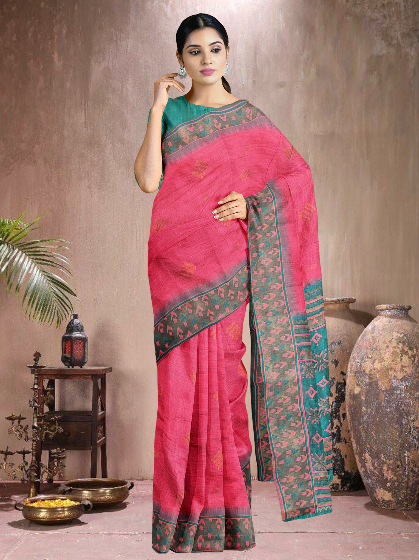 Rama Radiance Cotton Blend Saree (RP-RM-514005-1)