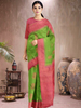 Emerald Radiance Cotton Blend Saree (G-RP-514005-3)