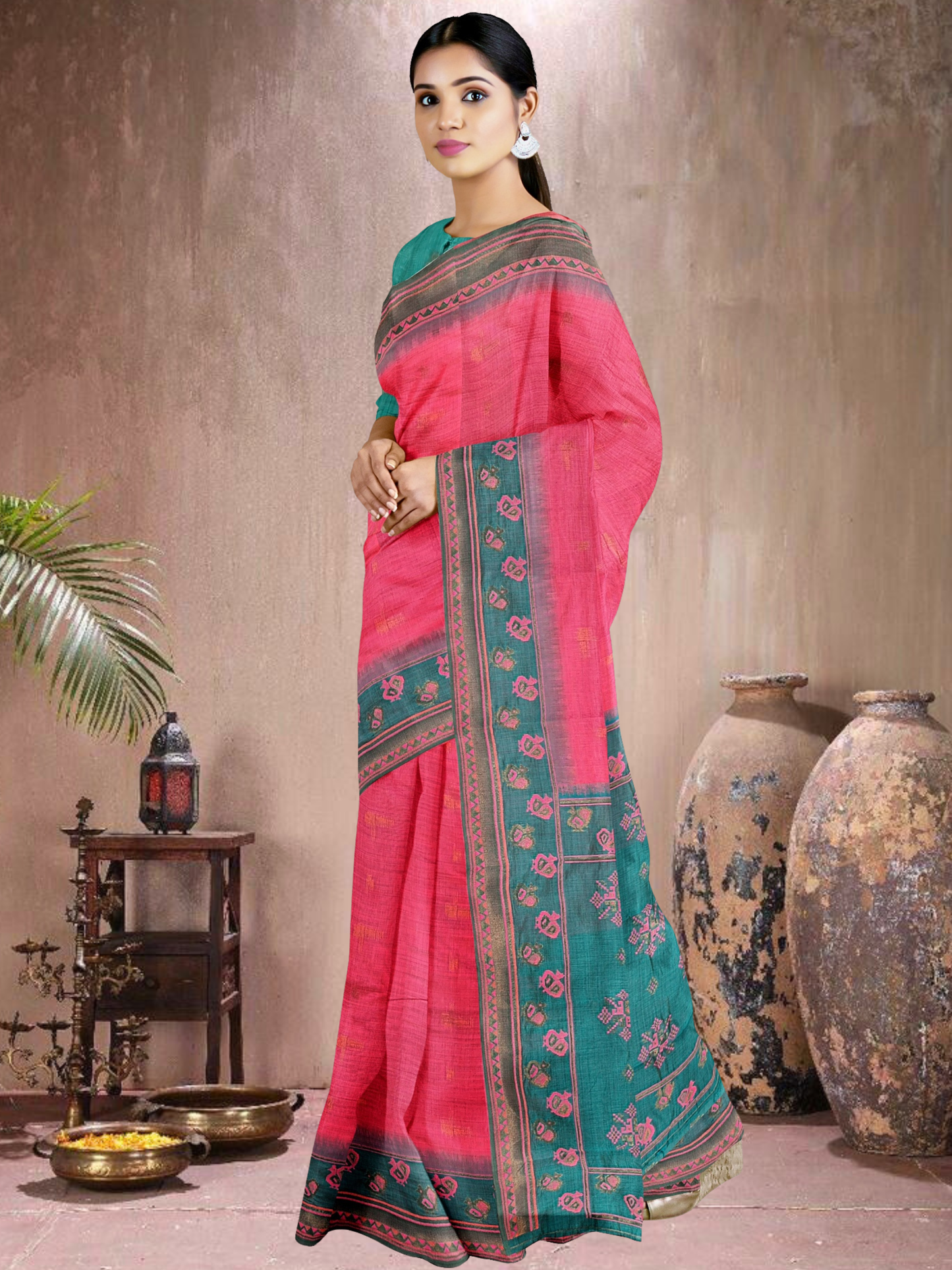 Rama Rhapsody Cotton Blend Saree (RP-RM-514005-2)