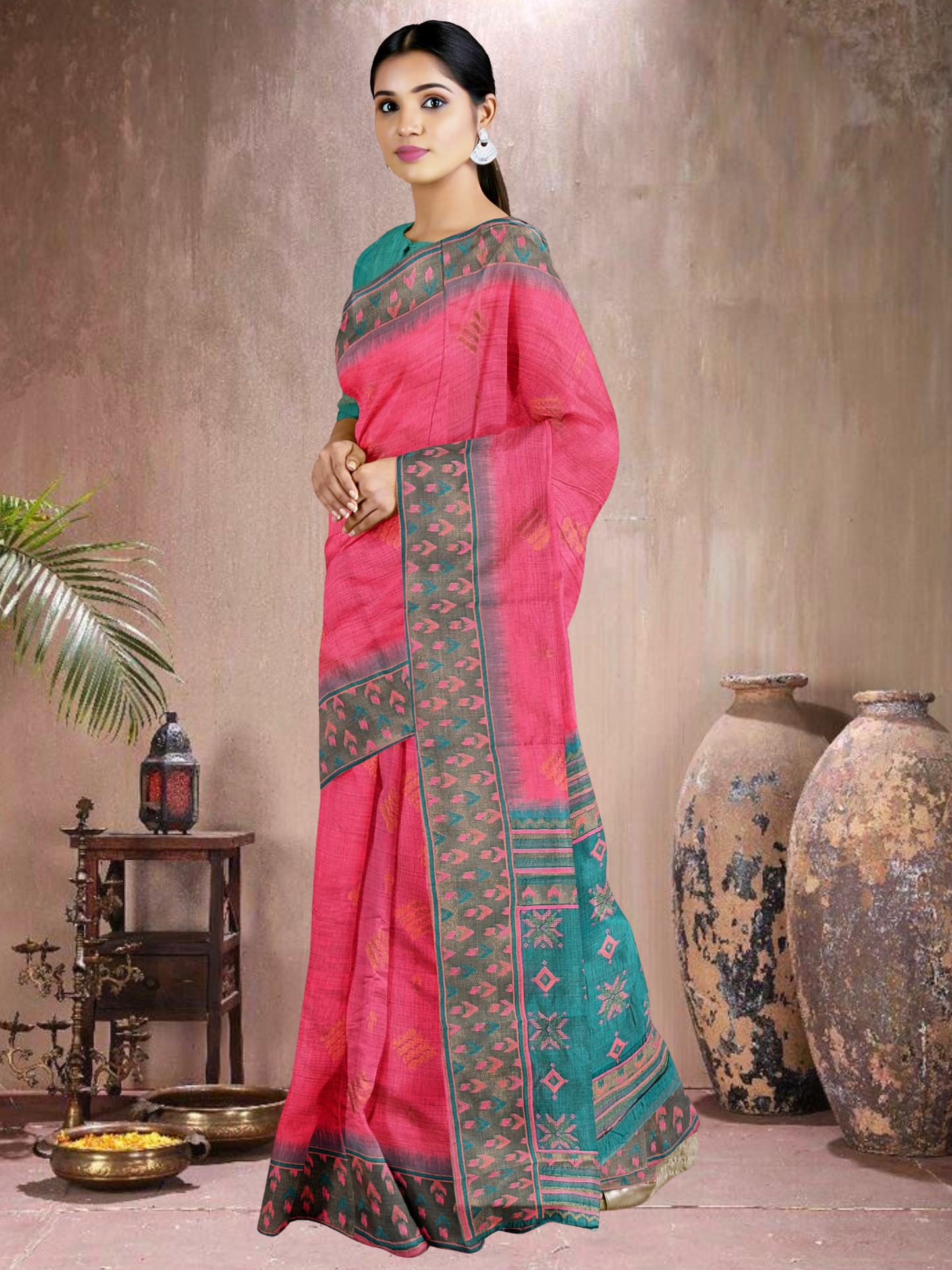 Rama Radiance Cotton Blend Saree (RP-RM-514005-1)