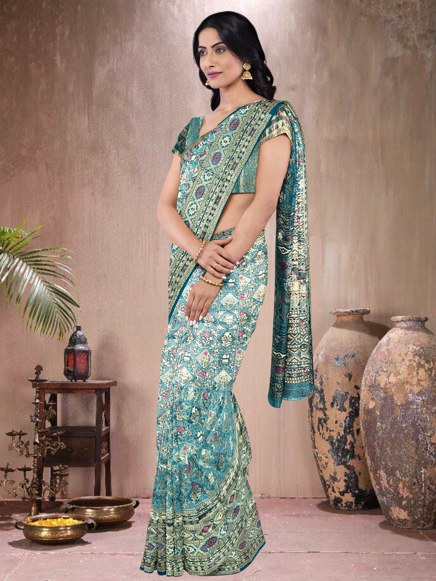 Rama Radiance – Satin Tissue Weave Saree (RM-519018)