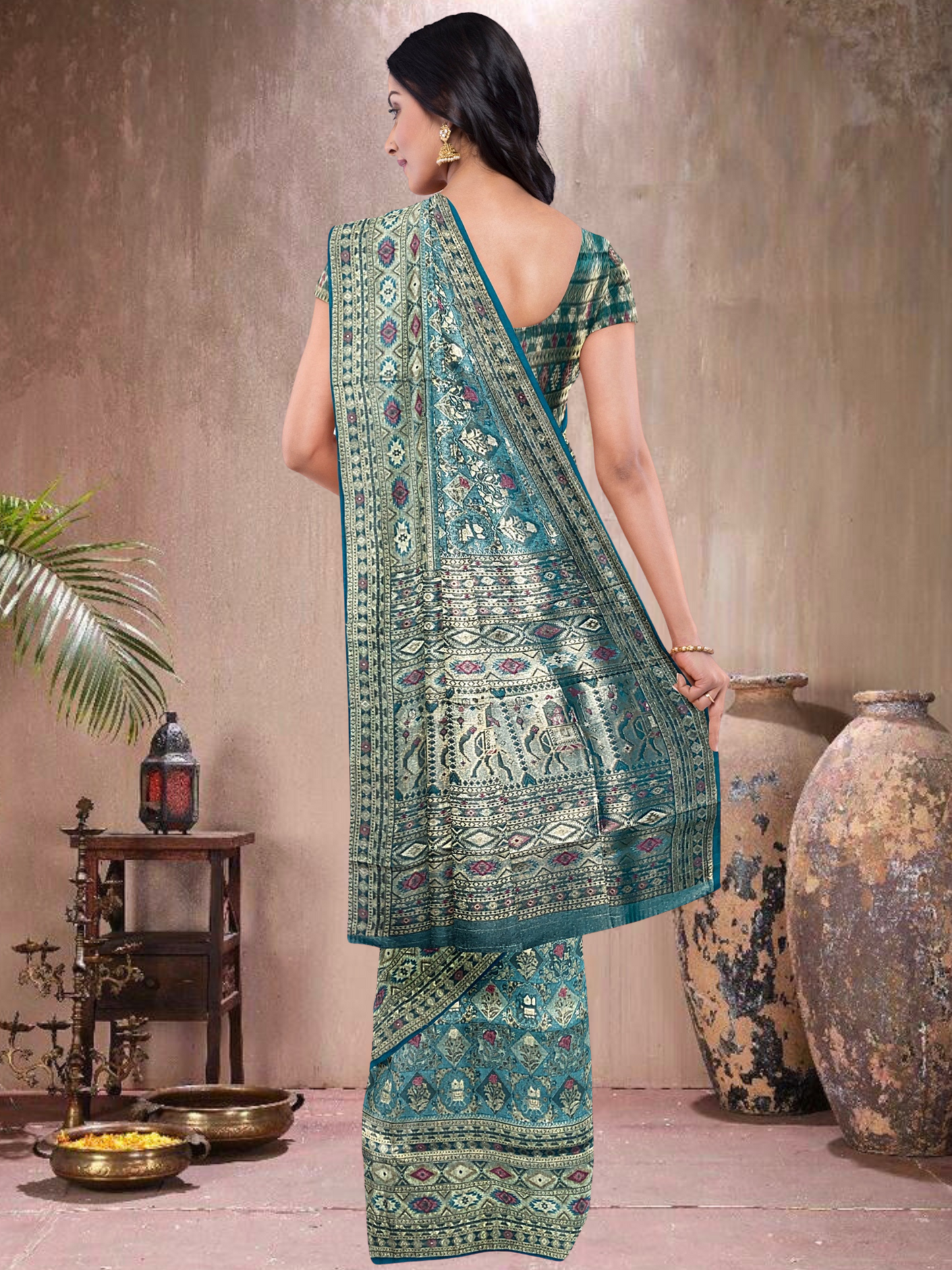 Rama Radiance – Satin Tissue Weave Saree (RM-519018)