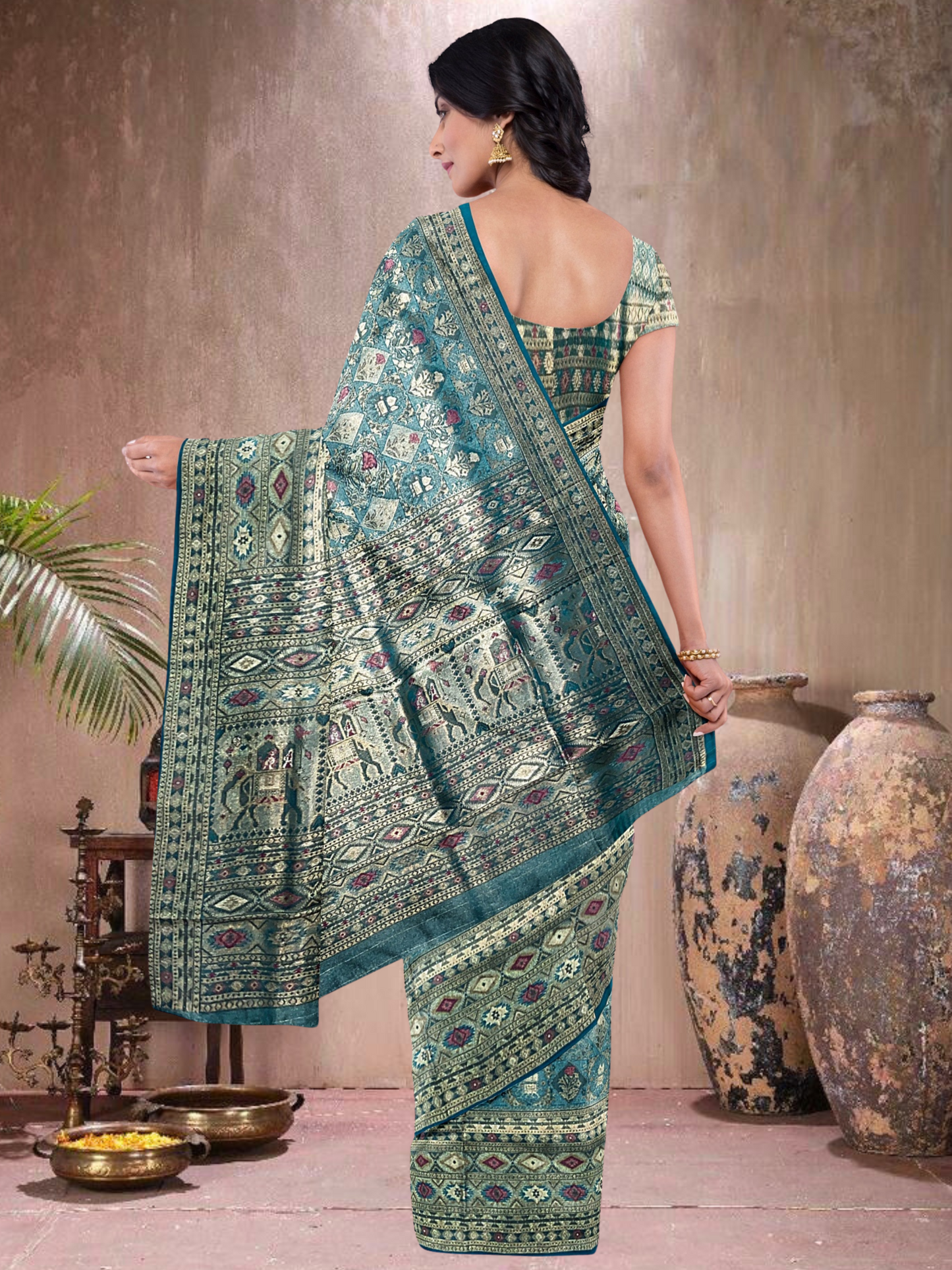 Rama Radiance – Satin Tissue Weave Saree (RM-519018)