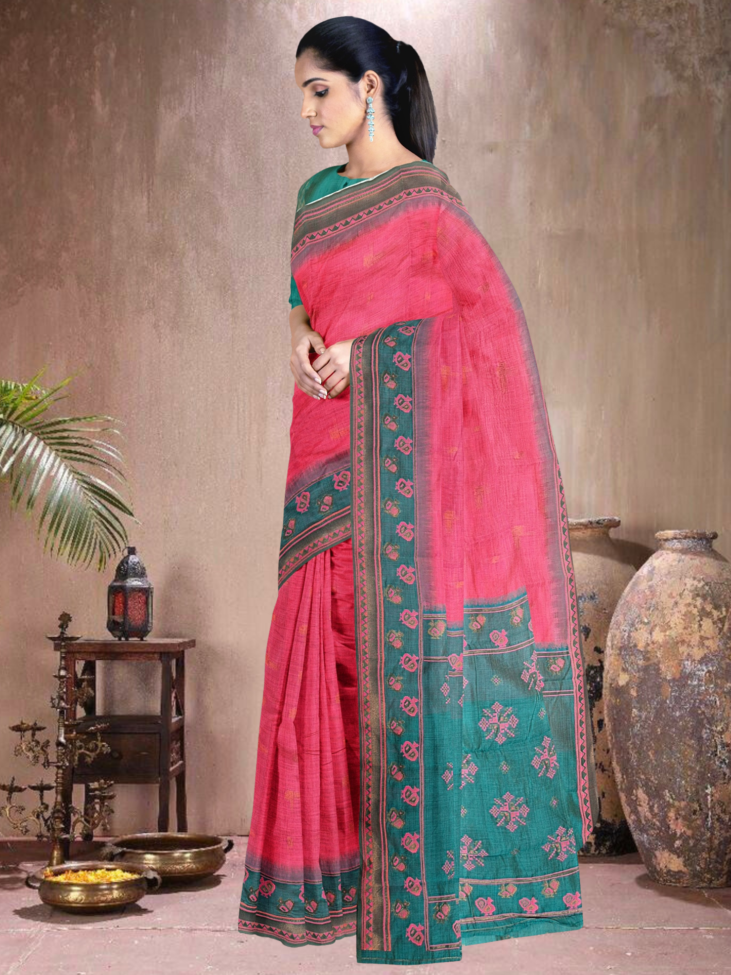 Rama Rhapsody Cotton Blend Saree (RP-RM-514005-2)