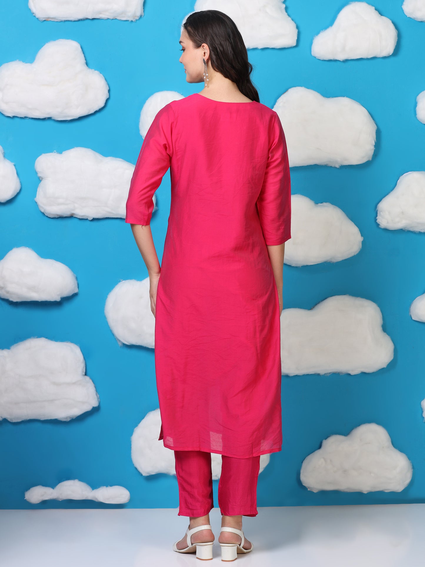 Rani Razzle – Hot Pink Handworked 3-Piece Set (2AA-2-C6)