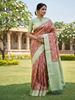 Rani-Pista Radiance – Tissue Art Silk Saree (R-PG-521003)