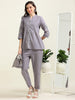 Gray Indo-Western Charm – Cotton Co-ord Set (1KB-7-B15)