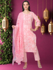 Barbie on Break – Embroidered Light Pink Cotton 3-Piece Set (2DF-2-C6)