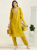 Haldi Glow – Yellow Ochre Pearl Embroidered Suit (2AA-4-C6)