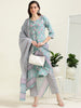 Sea Green Summer Glow – Handworked Cotton 3-Piece Set (2DF-6-C3)