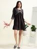 Black Chic Cocktail – Indo-Western Cotton Blend Dress- (2PS-0-A8)