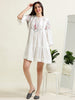 White Elegance – String Detail Indo-Western Dress (2PS-9-A5)