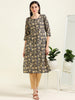Navy Print Breeze – Cotton Straight Kurti  (2TP-0-A9)