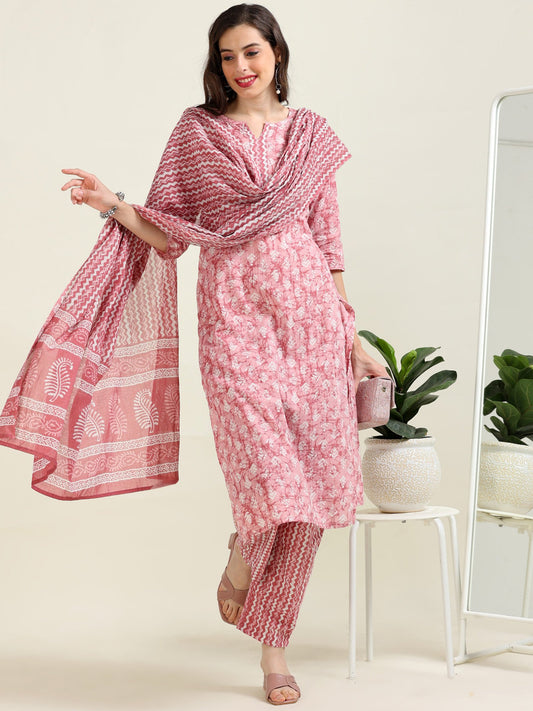 Mauve Muse – Barbie-Inspired Cotton 3 piece set (2TP-2-C15)