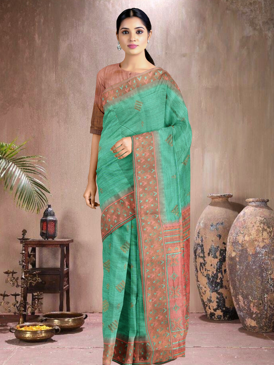 Rama Bloom Cotton Blend Saree (RM-PC-514005-1)