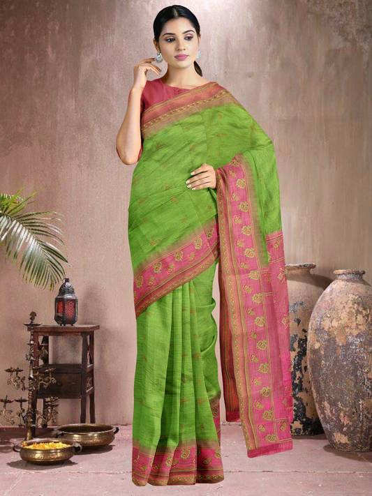 Peacock Grace Cotton Blend Saree (G-RP-514005-2)
