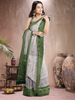 Pink-Green Charm – Satin Brocade Saree (PI-G-519013)