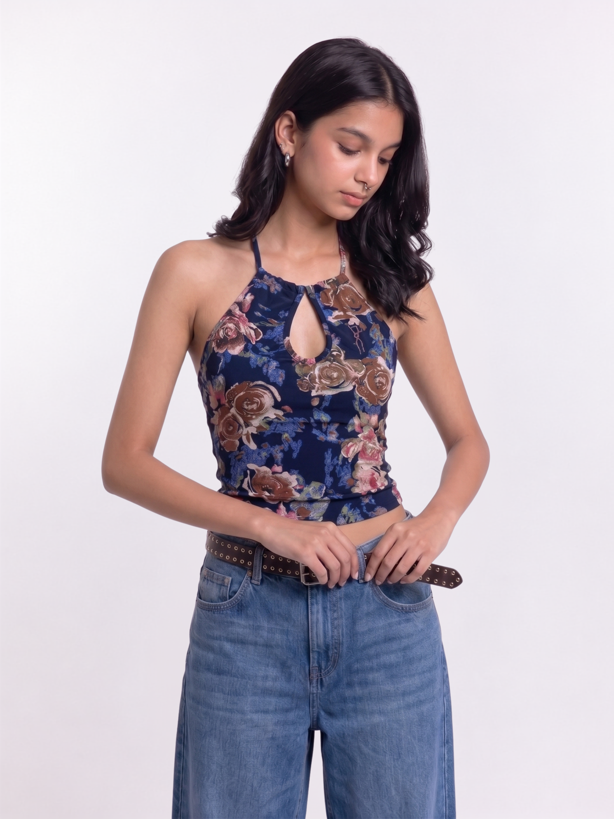 Navy Valentine Top