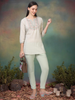 Pista Bloom – Embroidered Short Cotton Kurti (2PS-6-A4)