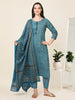 Indigo Ease – Blue Printed 3-Piece Set (2TP-6-C14)