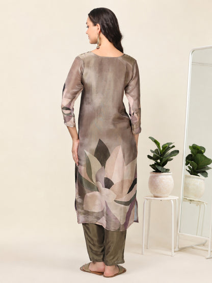 Mocha Muse – Brown Tissue Viscose 3-Piece Set (1KI-5-C13)