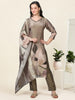 Mocha Muse – Brown Tissue Viscose 3-Piece Set (1KI-5-C13)