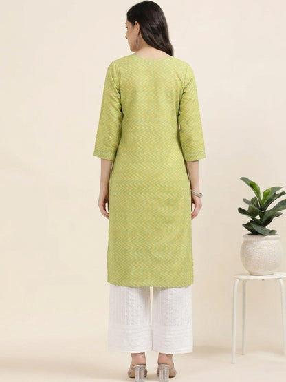 Leheriya Lime – Green Cotton 2-Piece Set (2AA-5-B2)