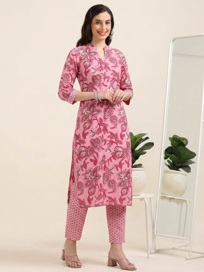 Rose Reverie – Printed Cotton 2-piece Set (2FW-2-B5)