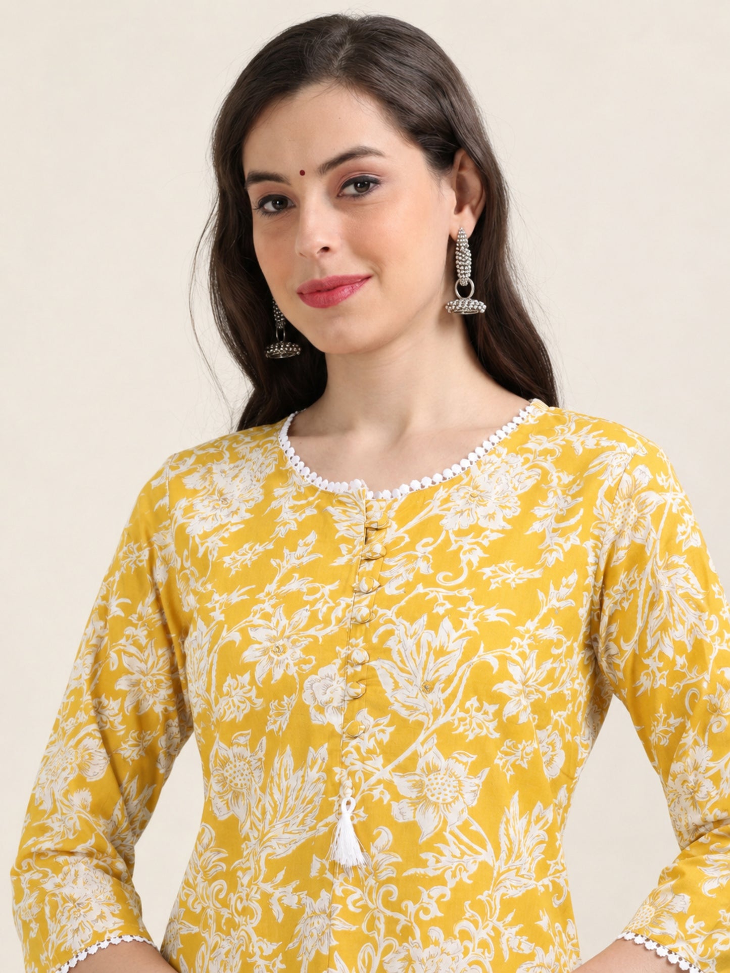 Sunshine Aura– Yellow & White Floral 3-Piece Set (2TP-4-C16)