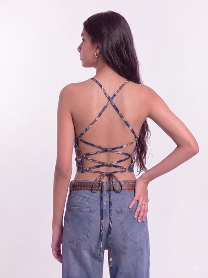 Navy Valentine Top