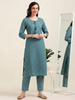 Indigo Print – Blue Printed Cotton 2-Piece Set (2TP-6-B14)